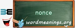 WordMeaning blackboard for nonce